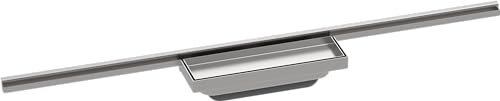 hansgrohe RainDrain Minimalistic - Fertigset Duschrinne, befliesbare Abflussrinne 800mm, Bodenablauf Dusche