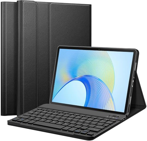 APASILU Keyboard Case for Honor Pad X9 11.5 Inch 2023 Tablet (UK Layout), Slim Cover with Magnetically Detachable Wireless Bluetooth Keyboard for 11.5 Honor Tablet X9