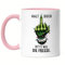 Hey!Print Halt doch bitte mal die Fresse Tasse Rosa Xmas Weihnachten Hasser Stinkefinger Provokativ