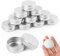 UKOFEW Lot de 10 Pots en Aluminium,15 ml Pots de Contenants Cosmétiques Vides,Pot de Voyage Rondes,Argenté Petit Pot pour Bougies, Maquillage, Crème, Baume à lèvres
