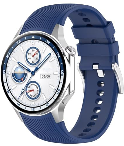 BAIDIYU Armband für OnePlus Watch 2,Atmungsaktiv,Weiches TPU,Langlebig,Ersatzarmband für OnePlus Watch 2.(Offizielles Blau)