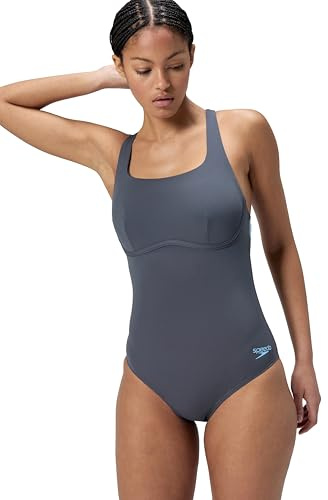 Speedo Women's Flex Band Swimsuit with Integrated Swim Bra | Swim Fitness | Training Swimwear (Pack of 1)