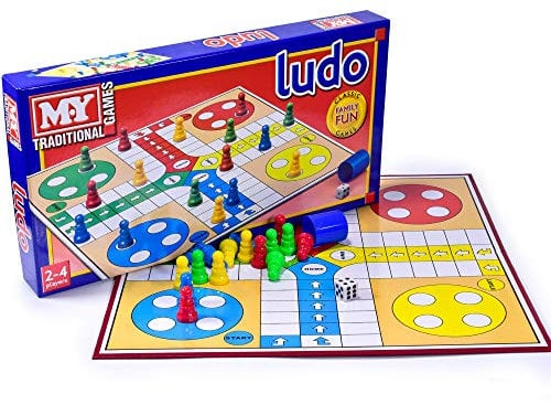 KandyToys M.Y Ludo Game - Traditional Ludo Board Game for Kids & Adults