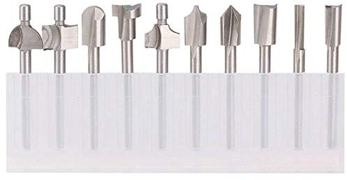 Bestgle 10 Pcs Brocas Forstner Set Broca Fresadora Madera Brocas Set de Acero al Tungsteno Titanium Recubierto Corte Agujero en Carpintería para Madera