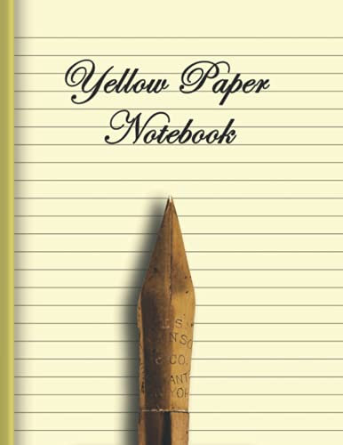 Yellow Paper Notebook: A Color Blank Lined Journal With Beautiful Yellow Pages