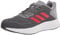 adidas Herren Duramo 10 Laufschuh, Grau/Lebendrot/Eisen-Metallic, 46 2/3 EU