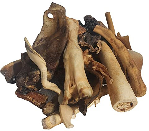 OGF® Dental Natur (L) 1300g Mix- 100% hundezahnbürste Natur leckerli/Zahnpflege für große Hunde, dental Sticks Hilfe Zähneputzen Rinder, Lamm, Büffel