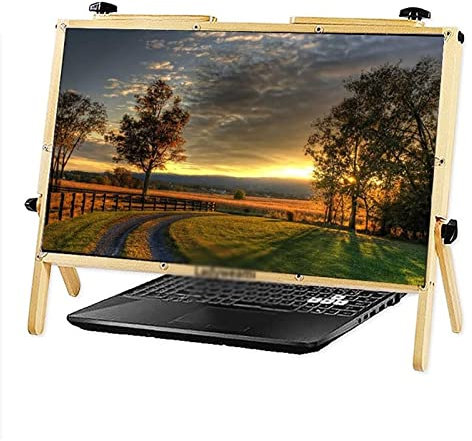 RANARA Laptop HD-Verstärker Computer-Bildschirmlupe, Laptop-Bildschirmvergrößerer, 3D-22-Zoll-Bildschirmlupe for Laptop, Lupe for Lesen, 3-fache Lupe/Lupe Fresnel-Linse, Weiß
