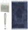 MYPRAY - Gebetsteppich - dick - 3er Set Seccade - mit Tesbih und Tasche (kaltgrau)