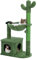 PAWZ Road Árbol de cactus para gatos de interior, torre de juego para gatos con hamaca y poste rascador para gatos de 102 cm, AY401-AMT0195GN