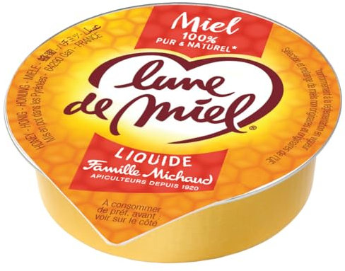 120 coupelles de 20g Miel Toutes Fleurs Lune de Miel