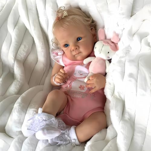 MAIHAO Reborn Puppen Mädchen 18 Zoll Reborn Babypuppe Handgemachte Reborn Babys Weicher Körper Sie Sieht aus und fühlt Sich an wie EIN echtes lebensechtes Baby