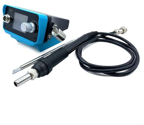 Soldering Station, T12 Portable Cordless Soldering Station Compatible with 18/20V Battery with 1.77inch TFT Digital Display
