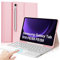 IVEOPPE Coque Clavier pour Samsung Galaxy Tab S10 FE/S9 FE 10.9/S9 11, Étui Keyboard avec Pavé Tactile, Clavier Touchpad Azerty Français Layout Bluetooth DéTachable avec Porte Crayon, Rose