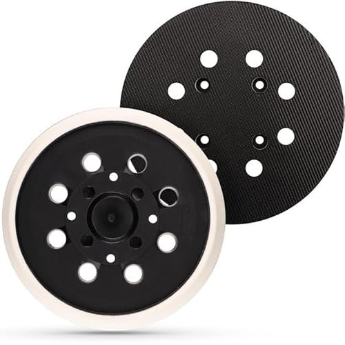 2 Pack 5 Inch 8 Hole Sander Pad Replacement for Bosch PEX 300 PEX 400 Random Orbit, Hook and Loop Backing Plate for Bosch Orbital Sander Pads and Bosch Sander Parts