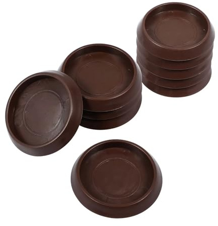 NJIEzhao Lot de 10 Patins à roulettes en Plastique for Meubles, Petits chaperons Rouges, Protections de Sol, Coussinets de Pieds de lit, empêche Les Roues de Rouler rehausseurs de lit