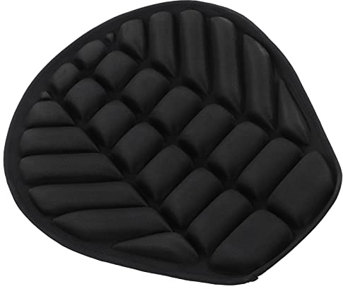 HUSHUI Motorradkissen, Ergonomisches Design, Atmungsaktives Stoßdämpfungs-Kühlkissen, mit 2 Riemen für Einfache Installation