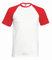 Fruit of the Loom Herren T-Shirt Valueweight Kurzarm Baseball T 61-026-0 White/Red XL