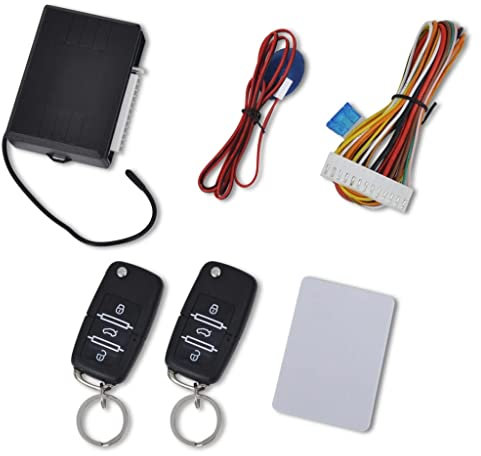 vidaXL Set Chiusura Centralizzata a Telecomando 2 Chiavi per Auto Antifurto