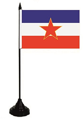 U24 Tischflagge Jugoslawien alt Fahne Flagge Tischfahne 10 x 15 cm