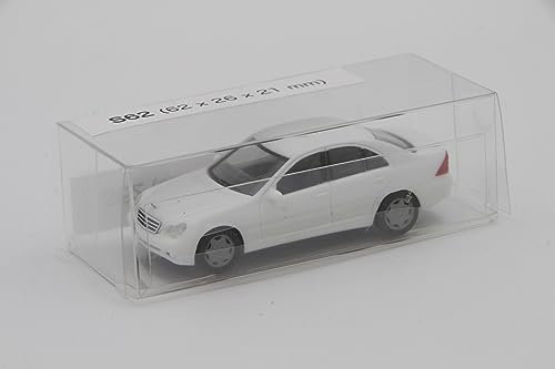 Marco's Trucks 20x Klarsichtverpackung Faltschachtel für Modelleisenbahn und Modellautos 62x26x21mm