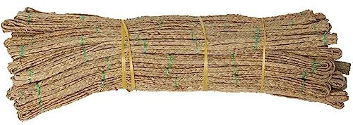Dinntty Cuerda de Paja de Jacinto de Agua Natural 10m Material de Paja de 3 Hilos Material de Paja Trenzada para Muebles y artesanías