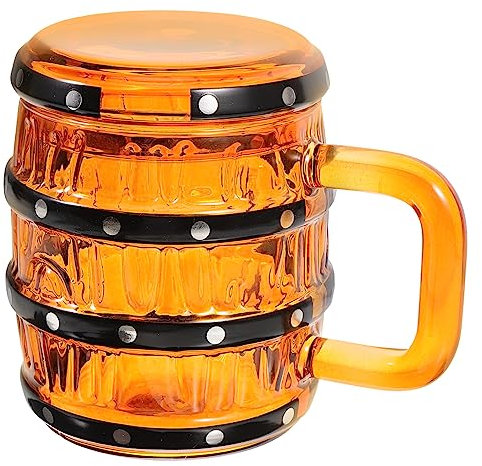 Cabilock chope de bière pirate gobelet à whisky tasse à boire pirate tasse a cafe Haute teneur en borosilicate seau pirate cruche d'eau froide bouteille d'eau froide un verre, 9223OL42X205I
