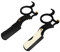 Generisch Friseur Rasiermesser - Professionelles Barber-Rasiermesser mit Ringen | Care Professional Barber Straight Edge Safety, Salonqualität Cut Throat Shave, Schwarz Weiß