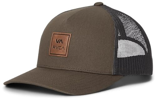 RVCA Herren Trucker, strukturierte Mütze mit Stretch-Mesh-Rücken, verstellbarer Snapback-Verschluss, Pilz, Einheitsgröße