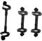 Sosoport 3Stücke Kinderwagen Verstellbare Adapter für Kinderwagen Einsetzbar Einfache Installation Robust Langlebig für Familien