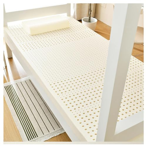 100% Naturlatex-Matratze, Bambuskohle-Latex-Matratze, Kompression Und Keine Verformung, Wabenporen-Belüftung, Weich Und Bequem,1in,140x200cm(55x79in)