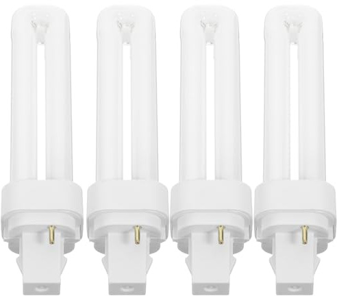 JUMPLAWN 4 Piezas Bombilla G24d-3 de 13w Base de 2 Pines para Lámpara Led, Bombilla Fluorescente Compacta Fácil de Reemplazar y Resistente para Baño