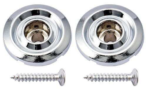 Musiclily Metall Bass Saitenniederhalter String Guides Trees, Chrom (2 Stück)