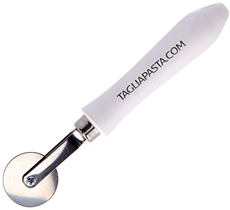 Rotella Tagliapasta,Taglia Pasta Sfoglia Fresca, Tortellini, Ravioli | Lama Liscia in Acciaio Inox e Manico in ABS - Diametro 36 mm | Tagliapasta.com [Made in Italy]