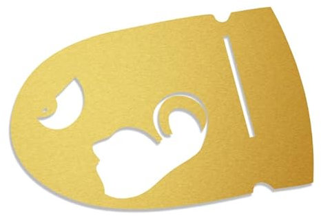 Decus Shop Mario Bullet Bill XL 0155 (Gold metallic) // Sticker OEM JDM Style Aufkleber