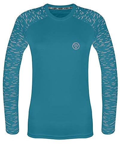Proviz Womens REFLECT360 Sports T-Shirt – Reflective, Long Sleeve, Fluorescent Running Top for Women, Gym Top, Hi Vis Ladies Running Top