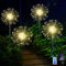 Joycome Solarlampen für Außen 4x120 LED Solarleuchten Pusteblume Gartenstecker mit Fernbedienung, 8 Modi Feuerwerk Gartenbeleuchtung Winterfest Gartenlichter Solar für Balkon Weg Blumenkästen Deko