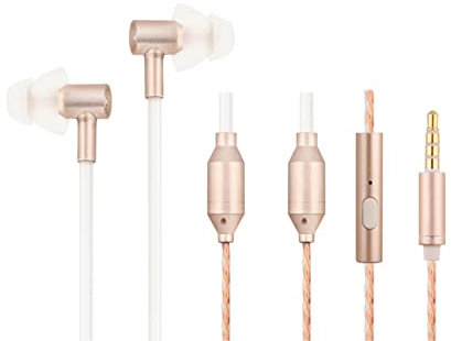 ibrain FC31 Hollow Tube EMF-freie Kopfhörer mit 3,5 mm Klinkenstecker, goldfarben