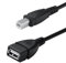 Herfair USB A zu B Adapterkabel, USB 2.0 A Buchse zu USB B Druck Stecker Konverterkabel für Drucker, Scanner, Faxgerät, mehr (USB A Buchse zu B Stecker, 0.5m)