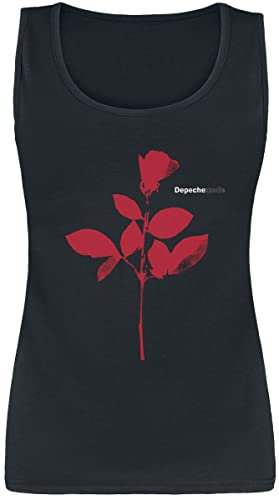 Depeche Mode Rose Frauen Top schwarz XXL 100% Baumwolle Band-Merch, Bands, Nachhaltigkeit