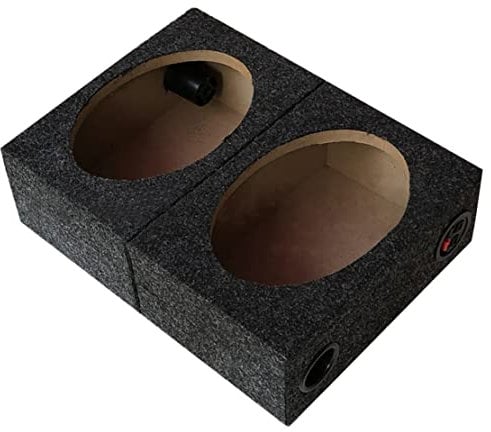 Olsixxuuk Caja de altavoz individual de 6 x 9, caja de altavoz universal sellada, caja de altavoz de coche, caja de subwoofer para coche par de música