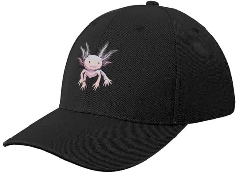 WVVCXCC Unisex und modisch Niedliche Axolotl Baseball Cap Western Hut Schutzhelm Ball Cap Frauen Herren Sport Outdoor Geschenke