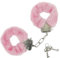 EIHI Rosa Plüsch handschellen, handschellen für bondage, handschellen schlüssel, handfesseln für s m, für Cosplay, Partyzubehör (Rosa)