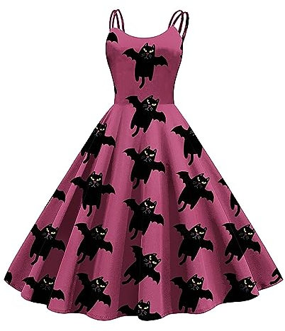 Generisch Deal Renaissance Kleid Damen Halloween Cosplay Gruselig Corsagenkleid Traditionelles Hexenkleid Trompetenärmel Gesmokte Maxi Kleid Deal