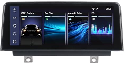 MAVYULQEF Linux Autoradio Blitzstart kompatibel mit BMW 1-4er (2013-2016) NBT iDrive F20/F21/F22/F30/F31/F34/F35/F32/F33/F36 Bluetooth CarPlay Android Auto Volle Funktionserhaltung des Originalsystems