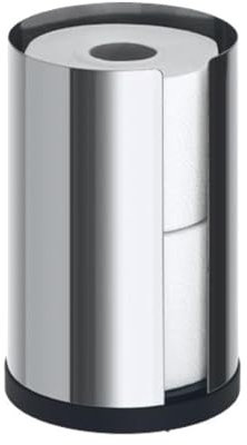 blomus -NEXIO- WC-Rollenhalter aus poliertem Edelstahl, exklusiver Toilettenpapierhalter mit Platz für bis zu 2 Rollen, modernes Badaccessoire (H / B / T: 22 x 13,5 x 13,5 cm, Edelstahl, 66657)