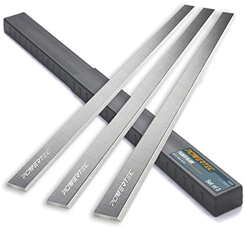POWERTEC 15 Inch Planer Blades for Delta DC-380, 22-677, 22-680, 22-780X, 22-785X, 22-790X, 22-795X Planer, Replacement for 22-677 Planer Knives, Set of 3 (128050)