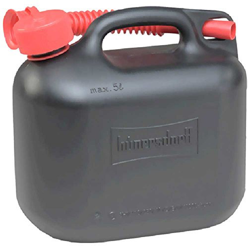 HÜNERSDORFF 811400 Kanister Benzinkanister Reservekanister 5 L Schwarz