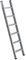 MUNK | Anlegeleiter mit Stufen | Breite 350 mm | 6 Stufen | Holm 58 x 25 mm