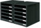 2er Bundle HAN 1401-13 Schubladenbox SCHRANK-SET; Innovatives; attraktives Design mit 5 offenen Schubladen; schwarz